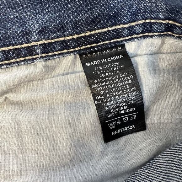 Sean John Jeans Mens 40x32 Blue Mercer Slim Straight Fit Casual - Picture 4 of 7